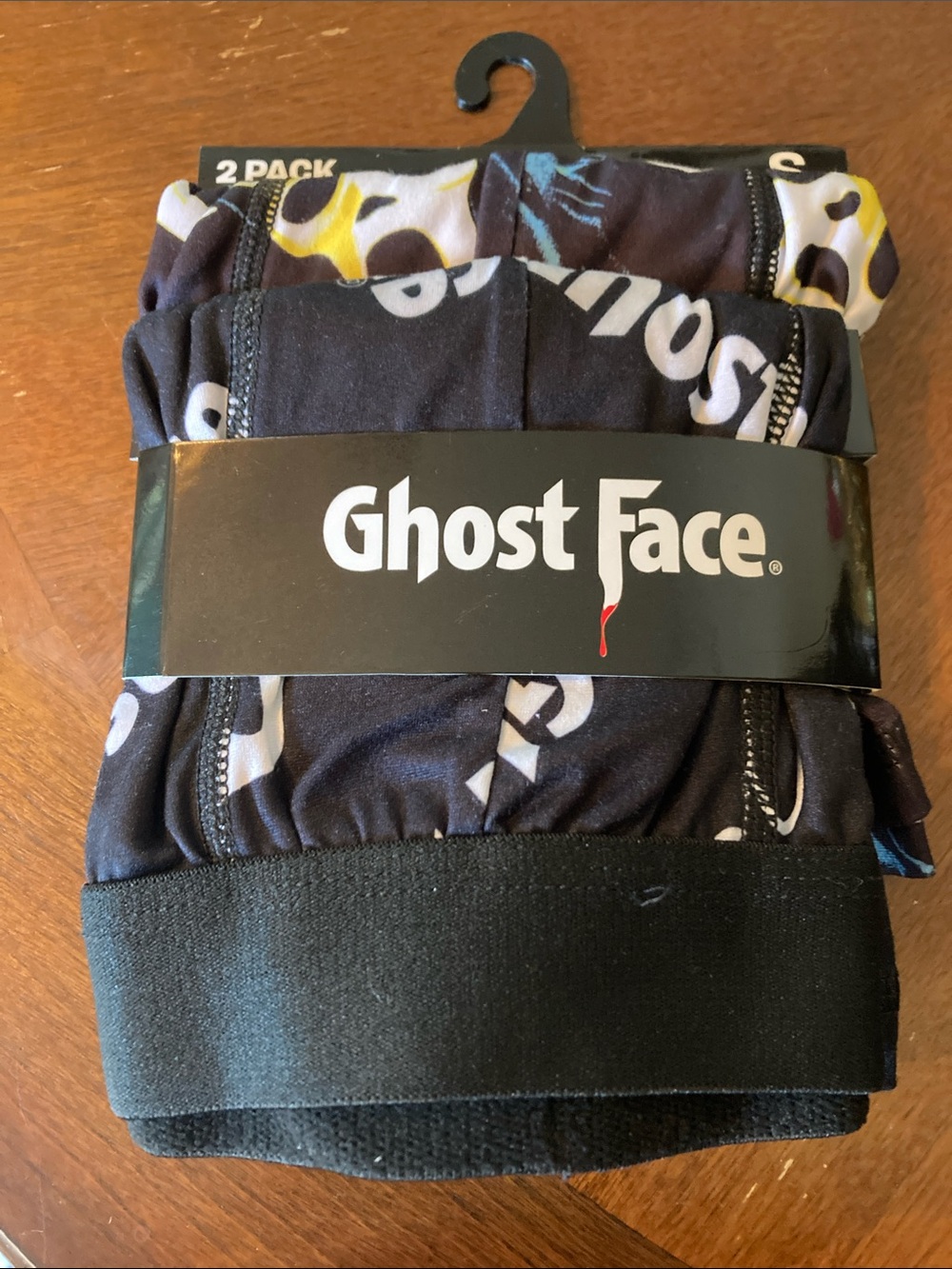 Bioworld Ghost Face Black Boxer Briefs - 2 Pack